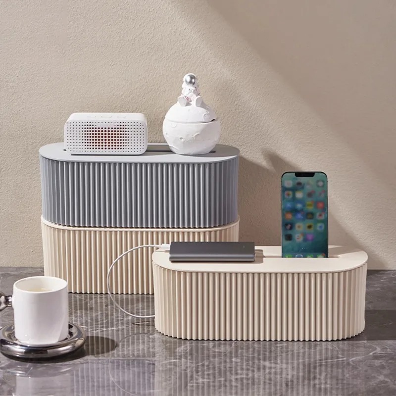 Cable Management Box - Desktop Organizer Wire Management Box Large
