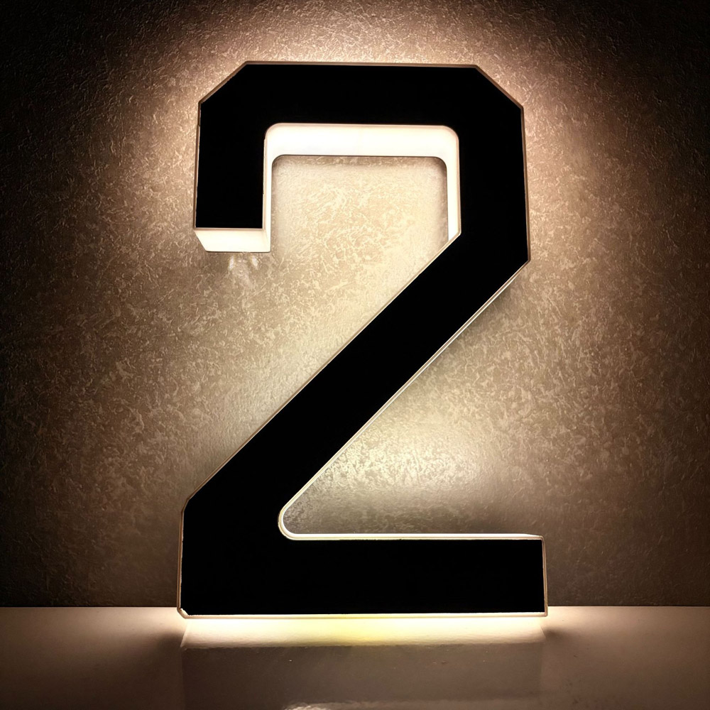 Home Office Number - 23cm Solar Lighted House Numbers for