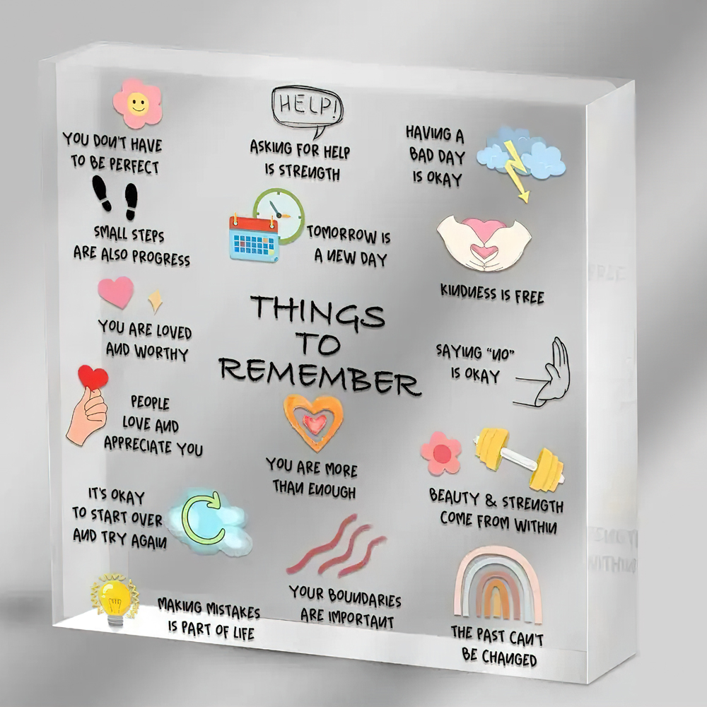 Home Office Quotes - 1pc Modern Acrylic Inspirational Quotes Desktop