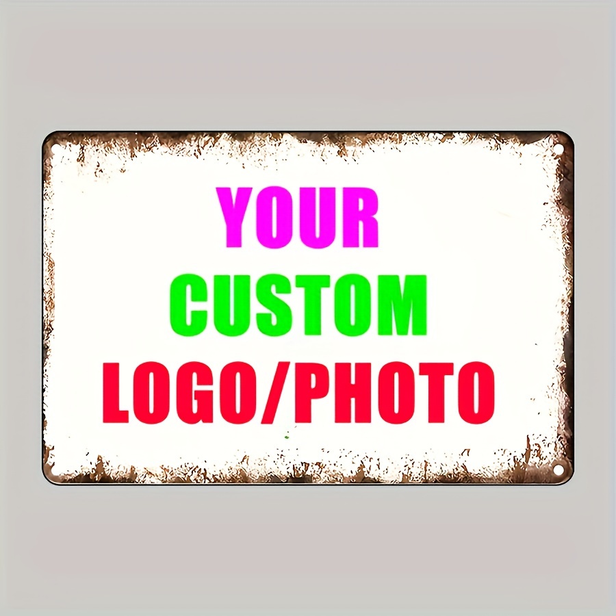Home Office Image - Customizable Tin Sign] Vintage Style Customizable
