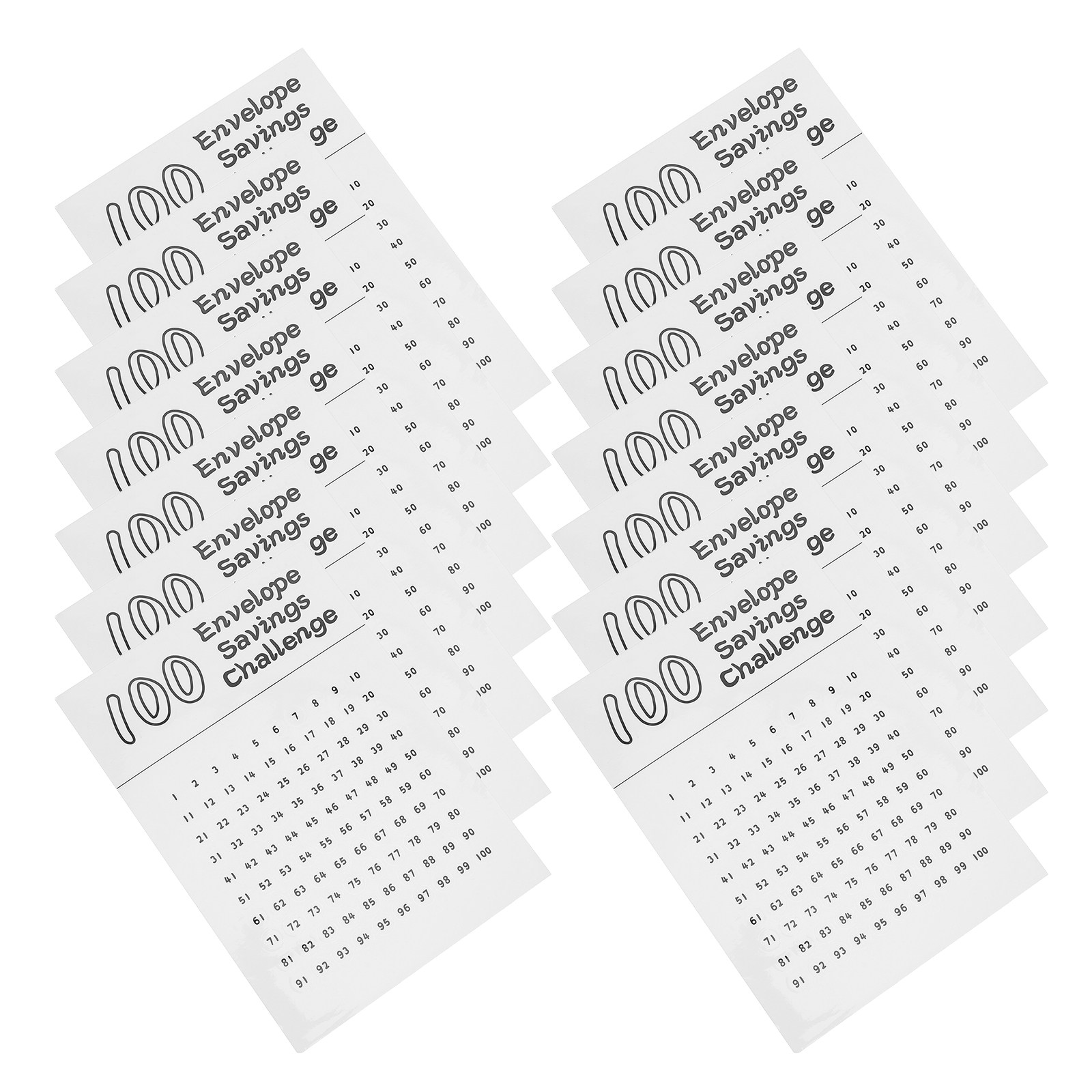 Address Home Office - 25 Sheets Round Number Stickers 1-100