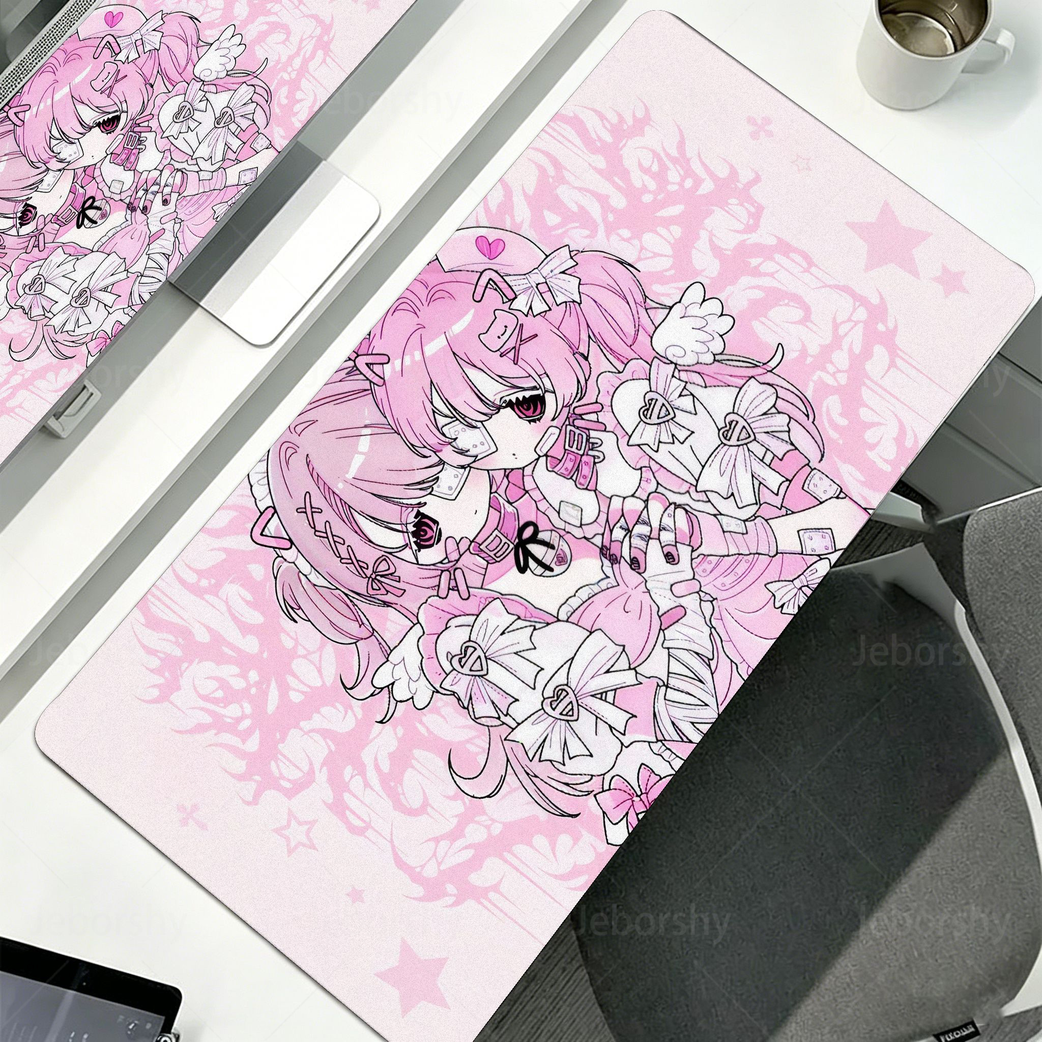 Anime Cute Angel Girls Mouse P - مراجعة Mousepad Xl Extended وسعره