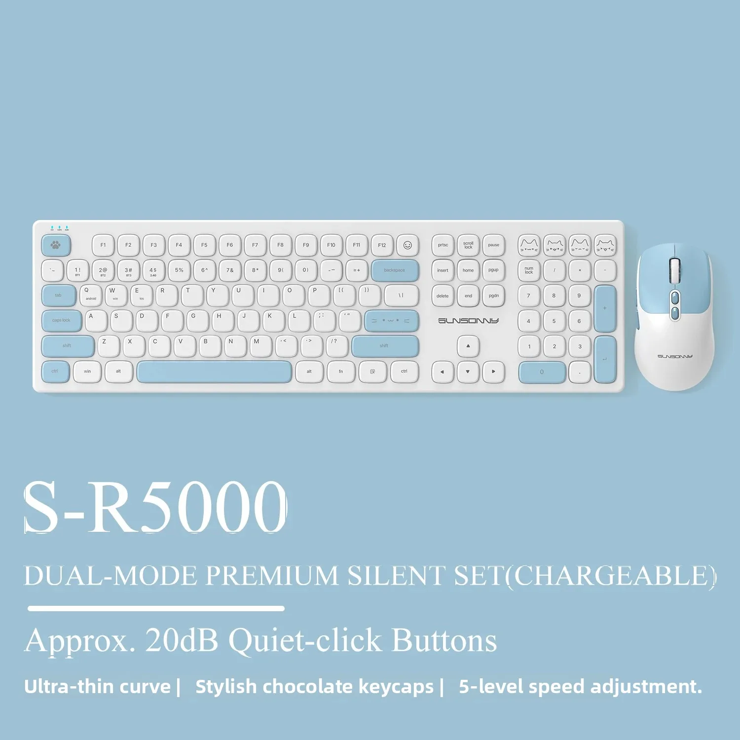Cute Silent Keyboard and Mouse - مراجعة Home Office For Mac وسعره