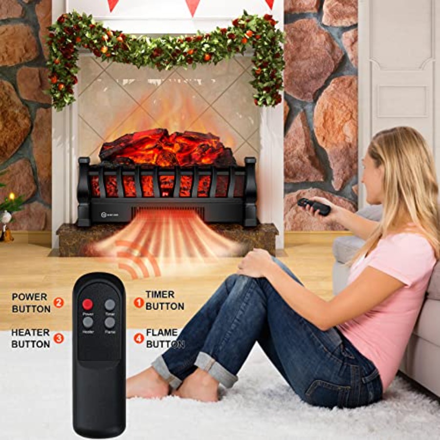 Electric Fireplace Logs Insert - مراجعة Home Office Login وسعره
