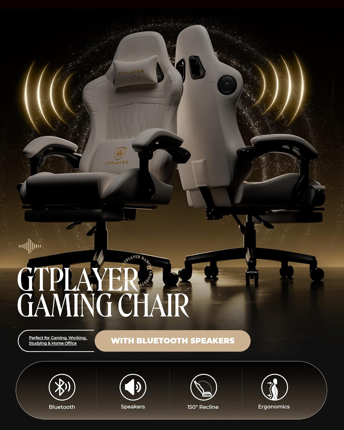 Ergonomic Gaming Chair with Sp - مراجعة Home Office Image وسعره