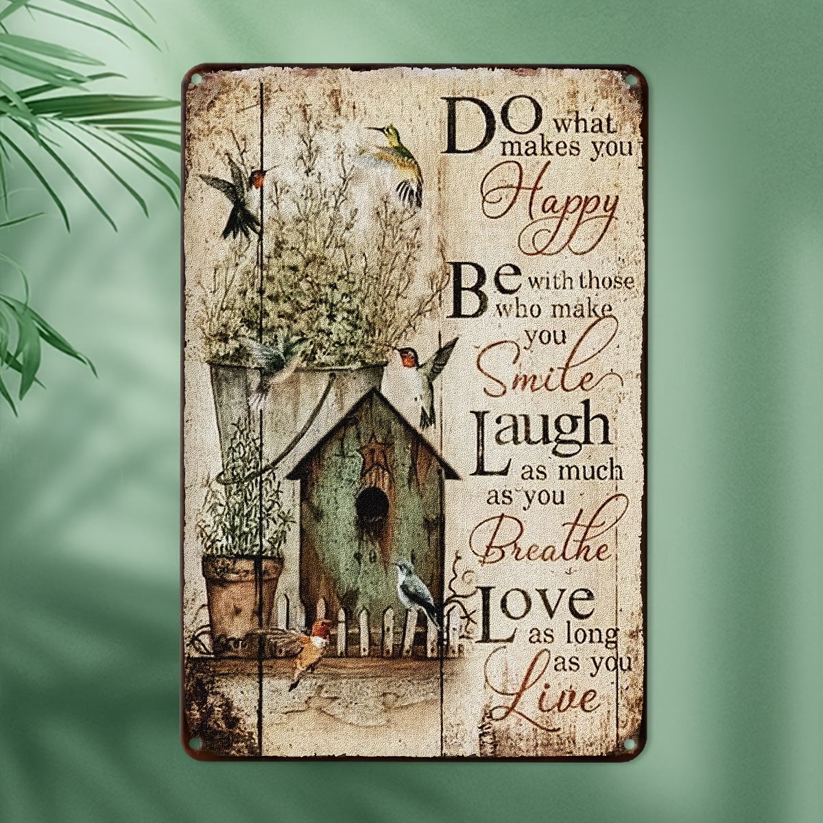2D wooden wall signboard: 