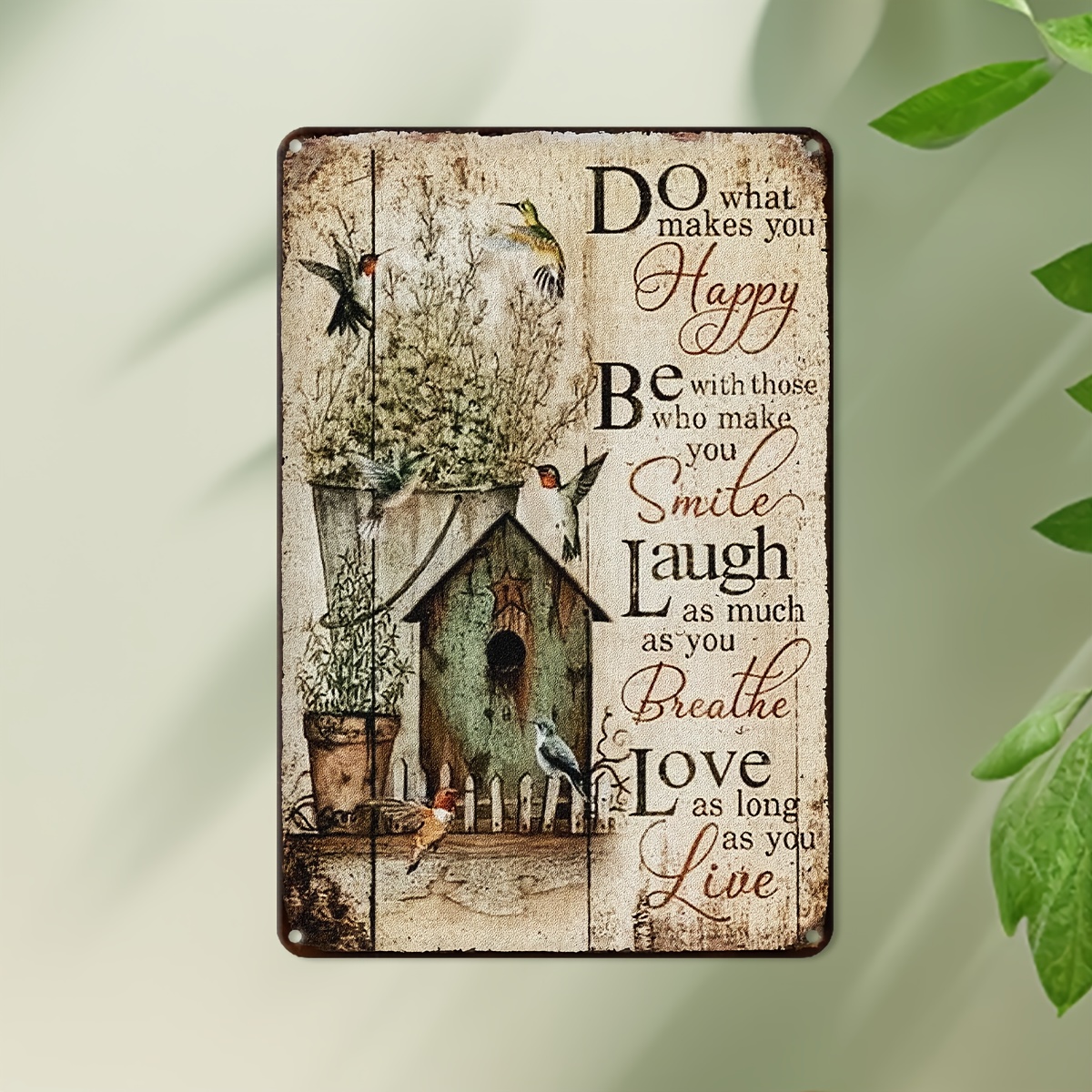2D wooden wall signboard: 