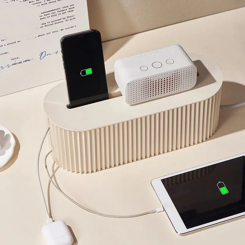 Desktop Organizer Wire Managem - مراجعة Cable Management Box وسعره