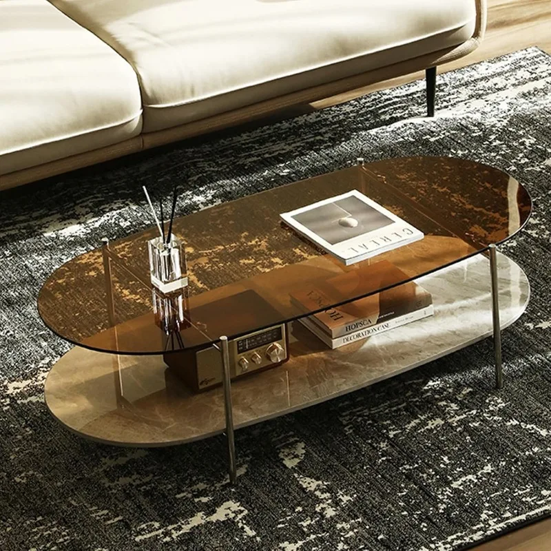 -Glass Coffee Table, 2-Tier Mo - مراجعة Home Office Quotes وسعره