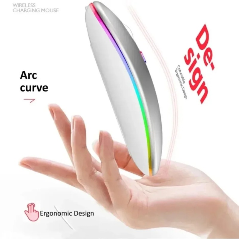 Silent Click RGB Wireless Mous - مراجعة Home Office For Mac وسعره