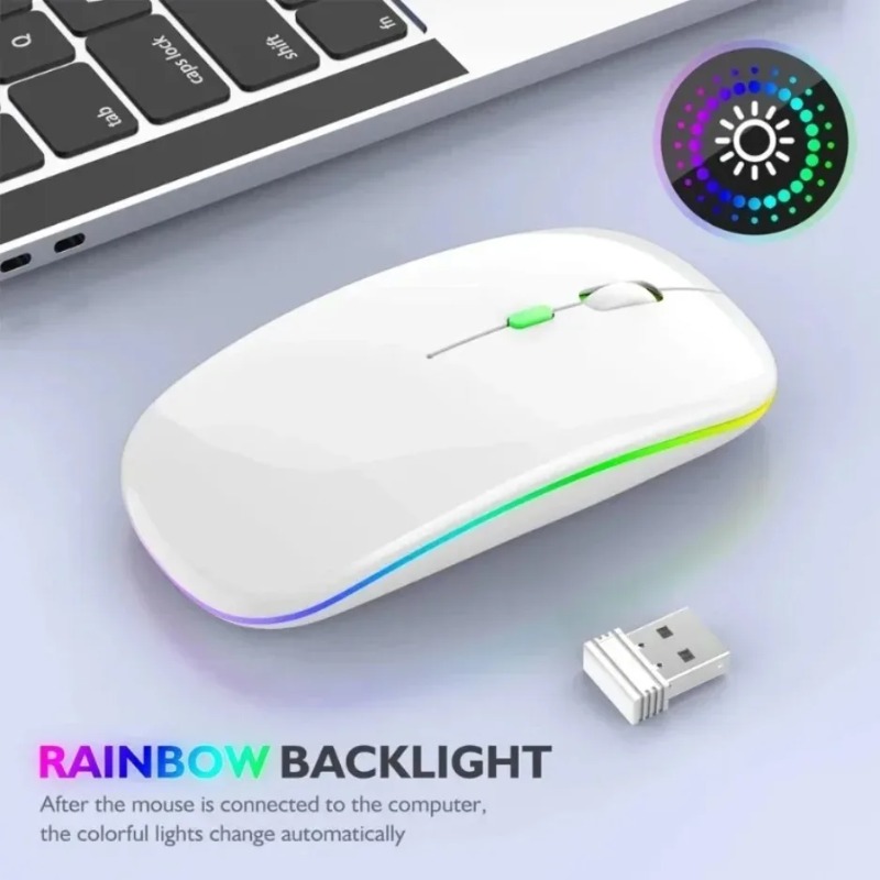 Silent Click RGB Wireless Mous - مراجعة Home Office For Mac وسعره