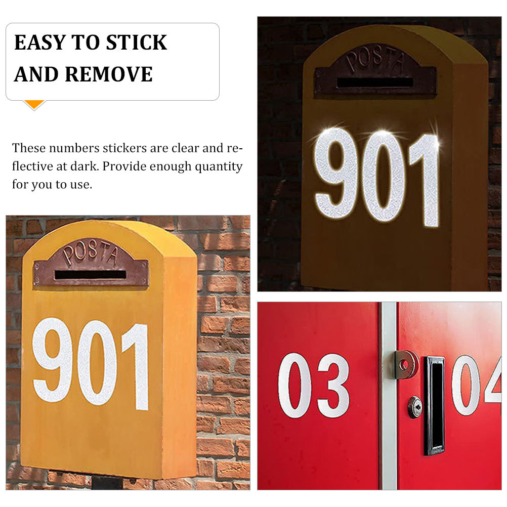 10Sets Reflective Number Stick - مراجعة Address Home Office وسعره