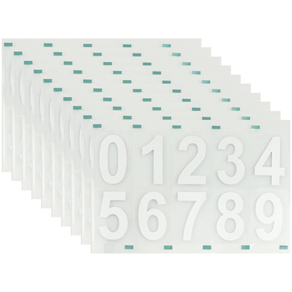10Sets Reflective Number Stick - مراجعة Address Home Office وسعره