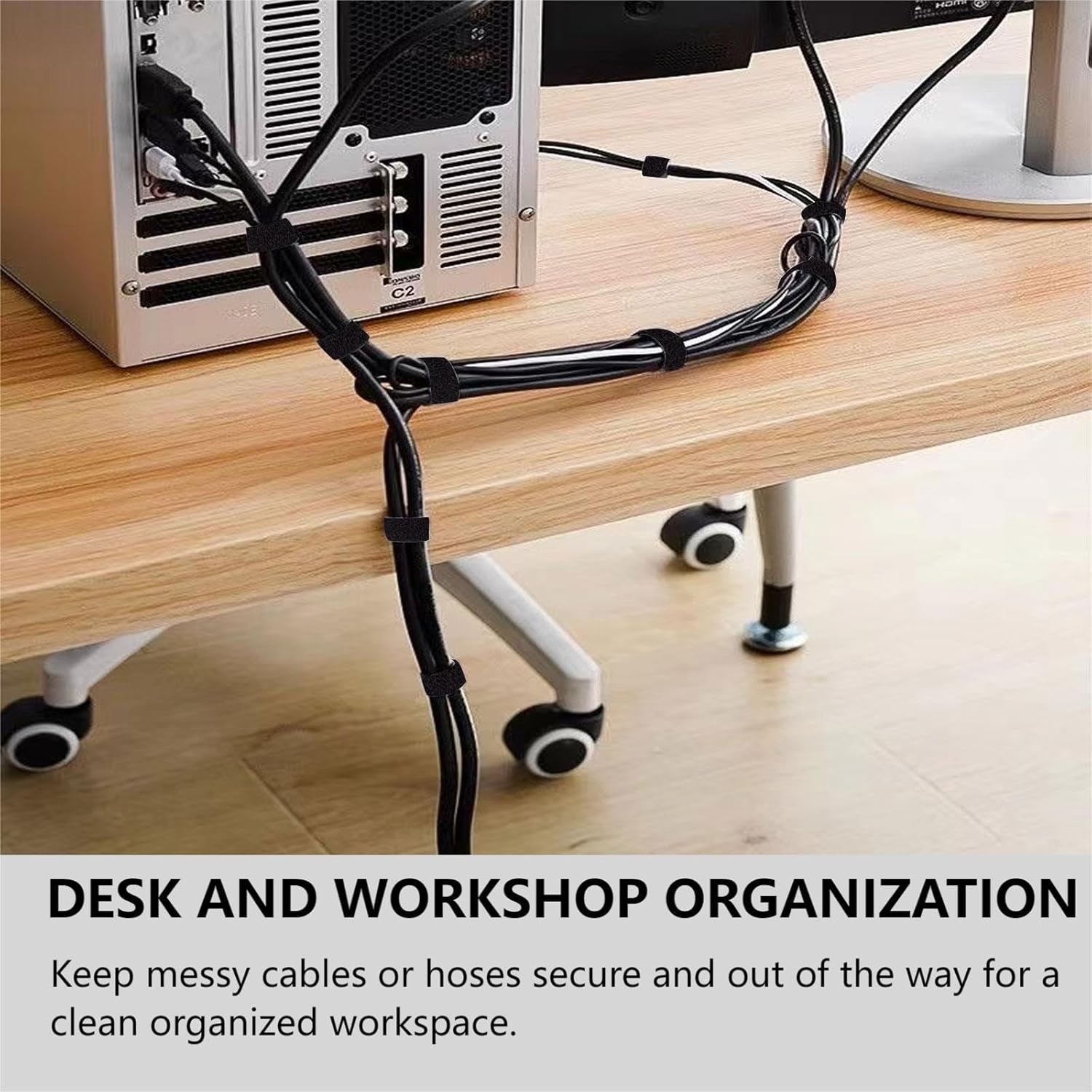 164ft Reusable Cable Ties - Ad - مراجعة Home Office Image وسعره