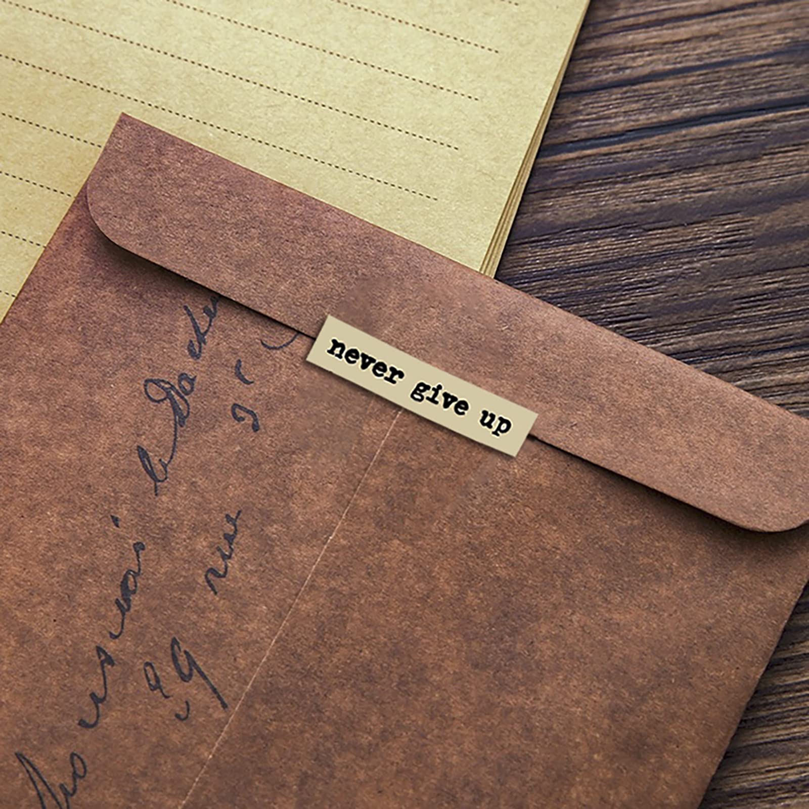 8pcs Brown Notes Quote Sticker - مراجعة Home Office Quotes وسعره