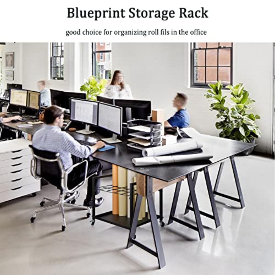 Blueprint Storage Rack Bluepri - مراجعة Rolling File Cart وسعره