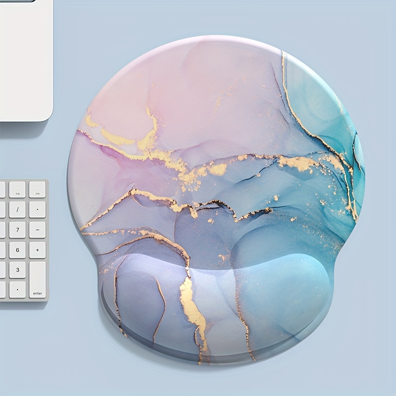 Powder Blue Gradient Marble Te - مراجعة Wrist Rest Pad وسعره