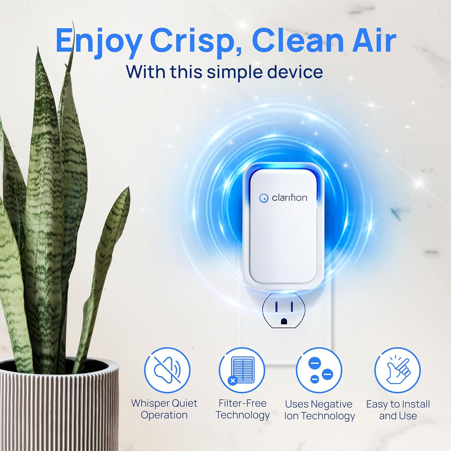 Negative Ion Air Purifier for  - مراجعة Home Office Image وسعره