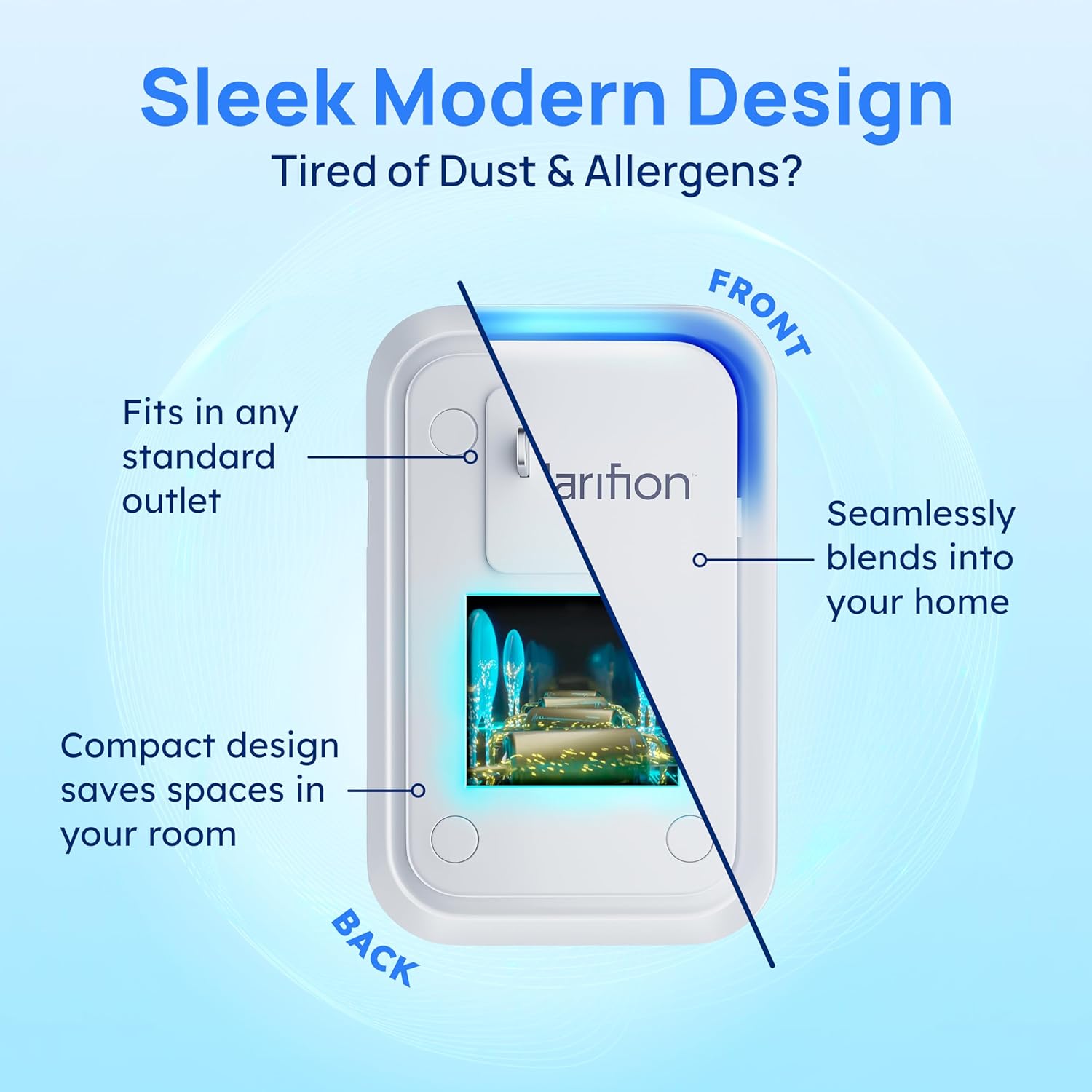 Negative Ion Air Purifier for  - مراجعة Home Office Image وسعره