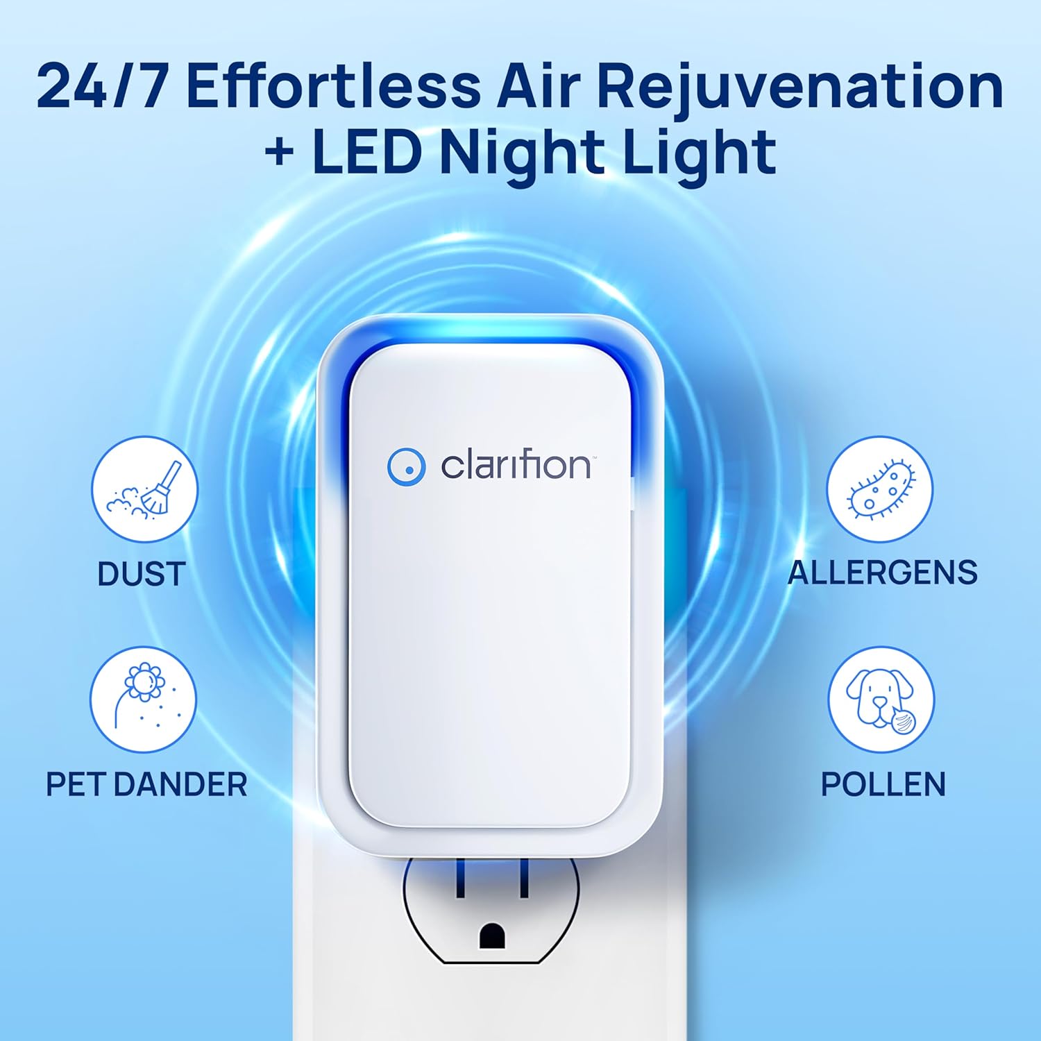 Negative Ion Air Purifier for  - مراجعة Home Office Image وسعره