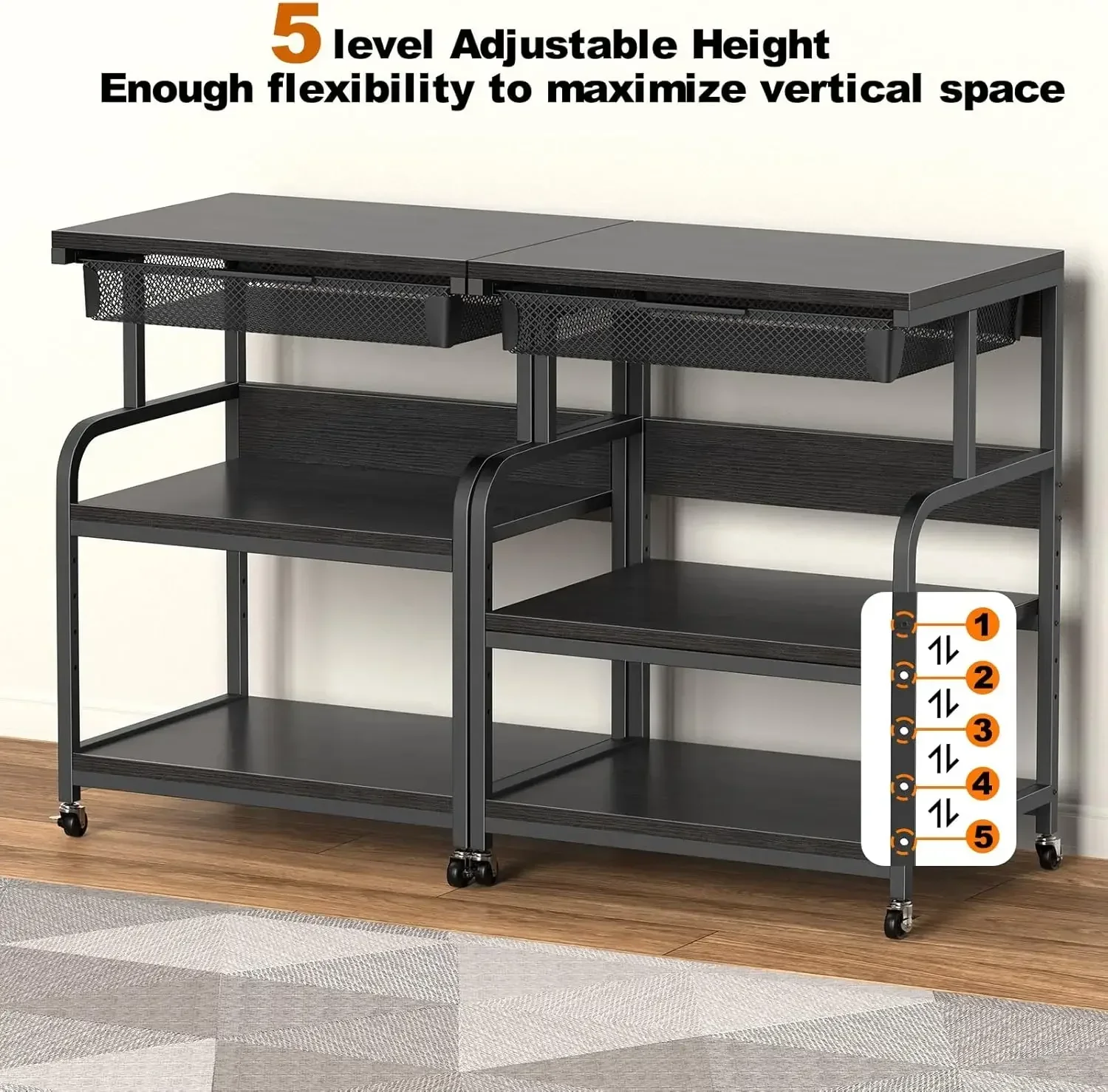 23.6''x18.9'' Extra Large Prin - مراجعة Rolling File Cart وسعره