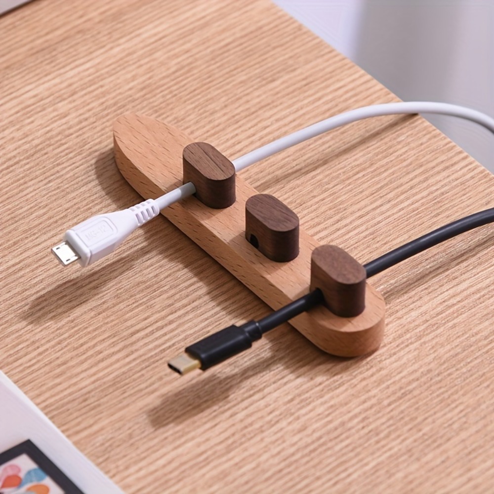Wooden Cable Organizer Adhesiv - مراجعة Cable Management Box وسعره