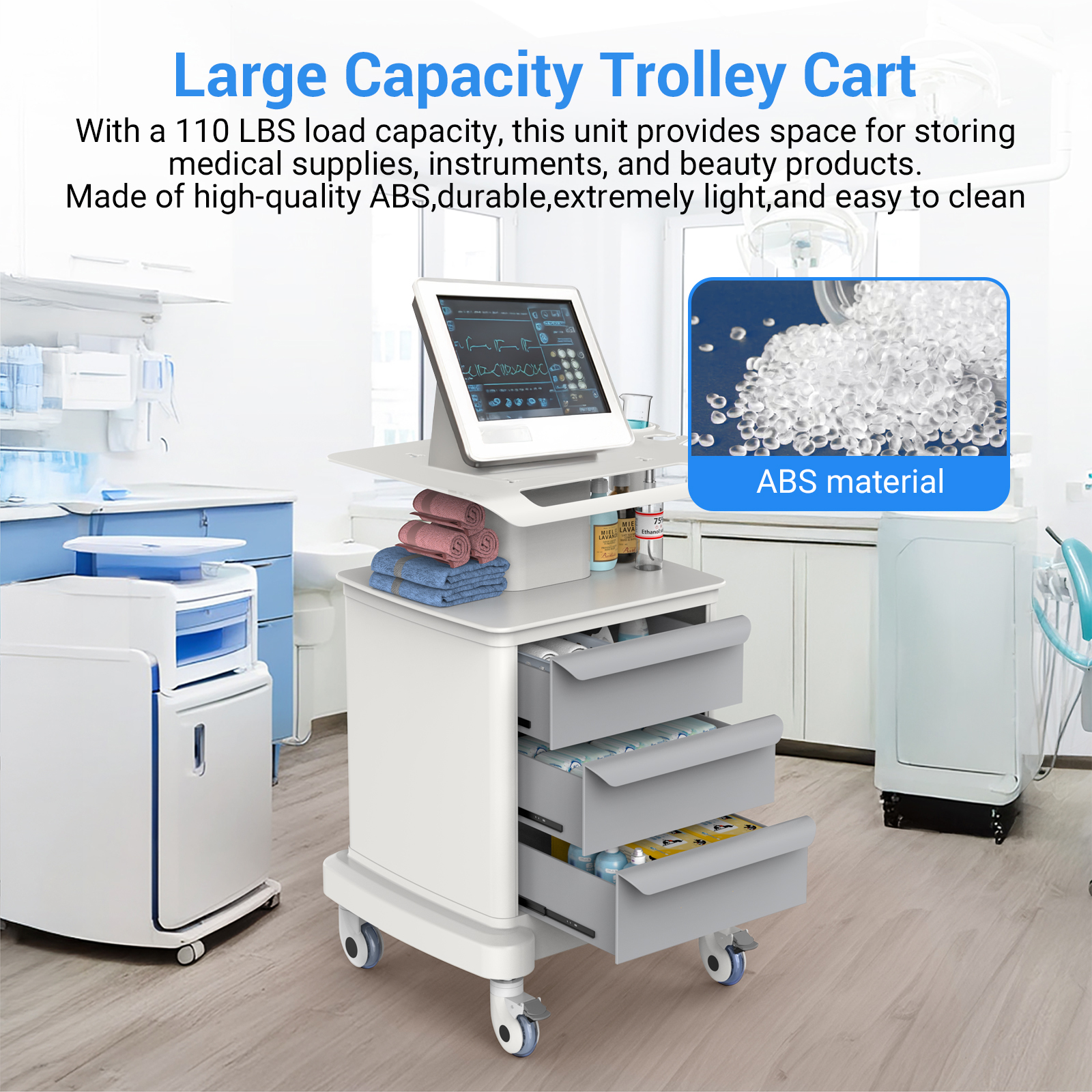 Medical Mobile Trolley Cart Ro - مراجعة Rolling File Cart وسعره