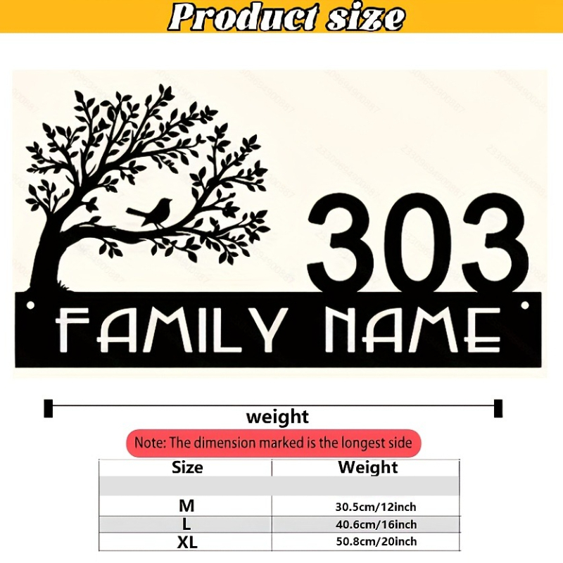 Custom Metal Address Sign with - مراجعة Home Office Number وسعره