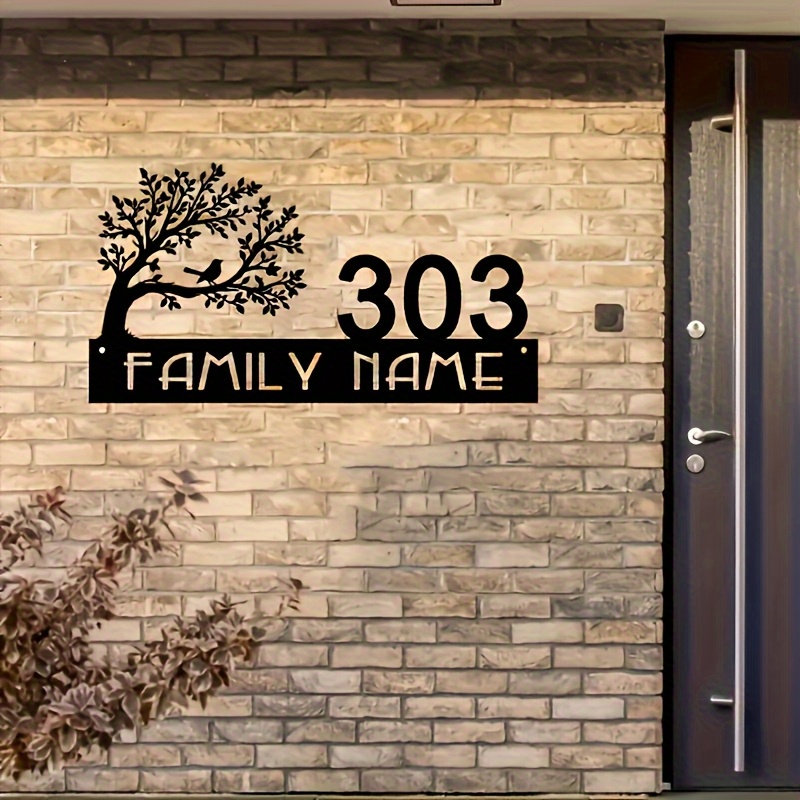 Custom Metal Address Sign with - مراجعة Home Office Number وسعره