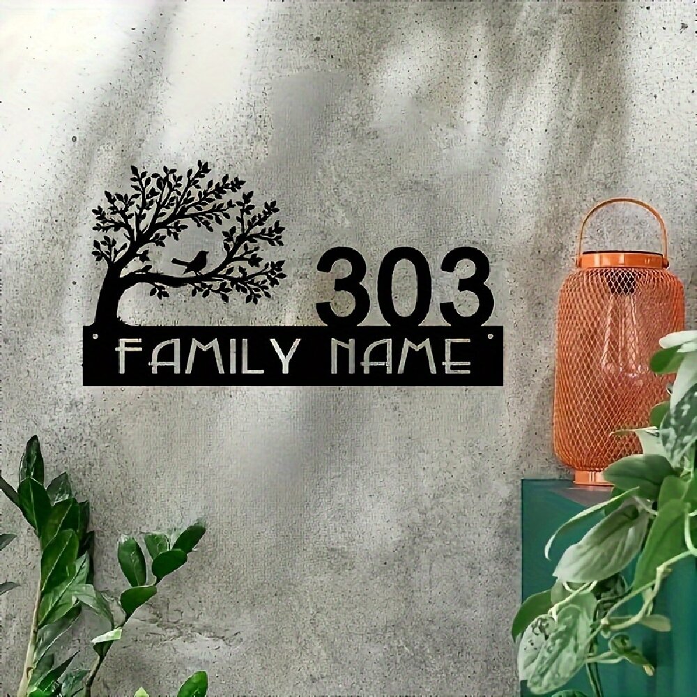 Custom Metal Address Sign with - مراجعة Home Office Number وسعره