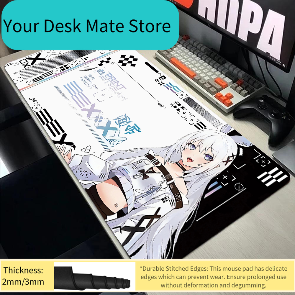 Cute White Hair Anime Girl Tec - مراجعة Mousepad Xl Extended وسعره