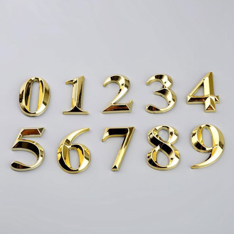1pc Height 5cm Golden Home Sti - مراجعة Home Office Number وسعره
