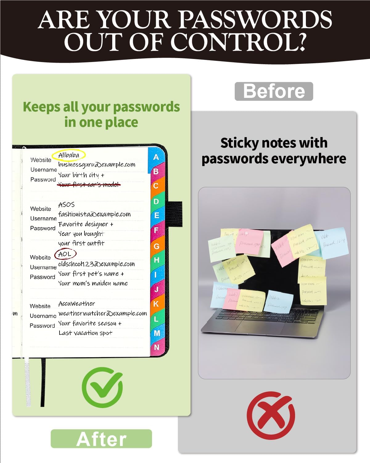 Small Password Keeper Book wit - مراجعة Address Home Office وسعره