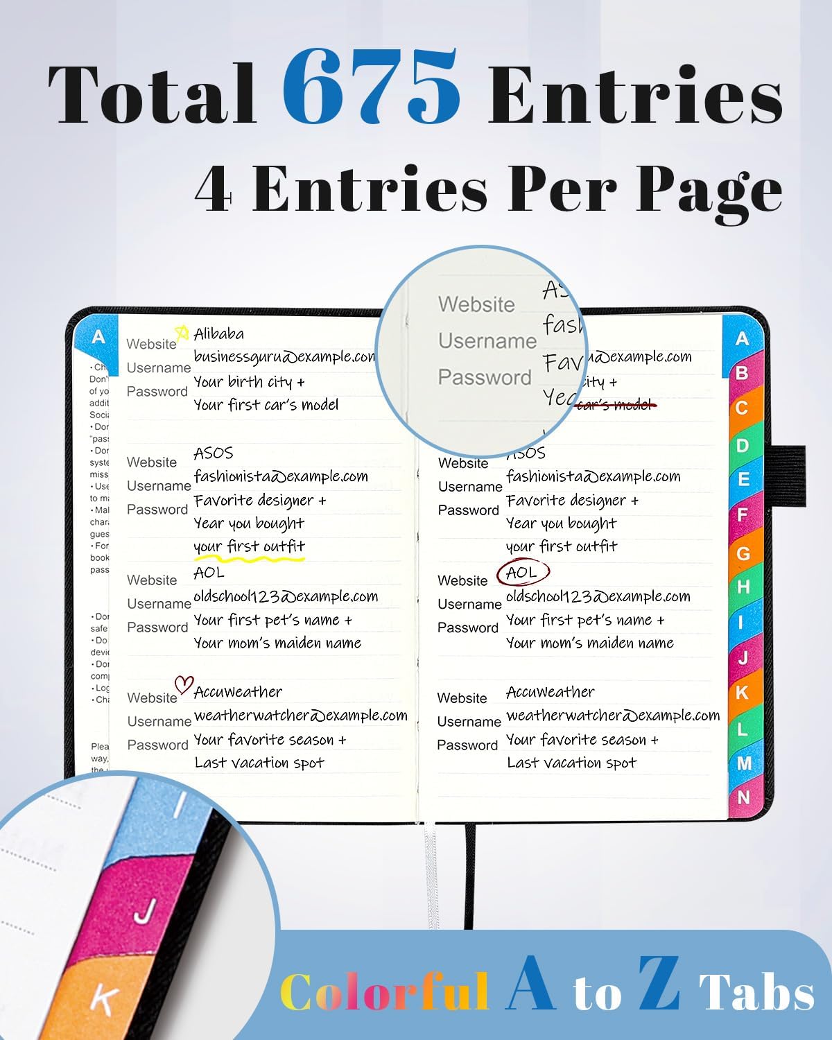Small Password Keeper Book wit - مراجعة Address Home Office وسعره