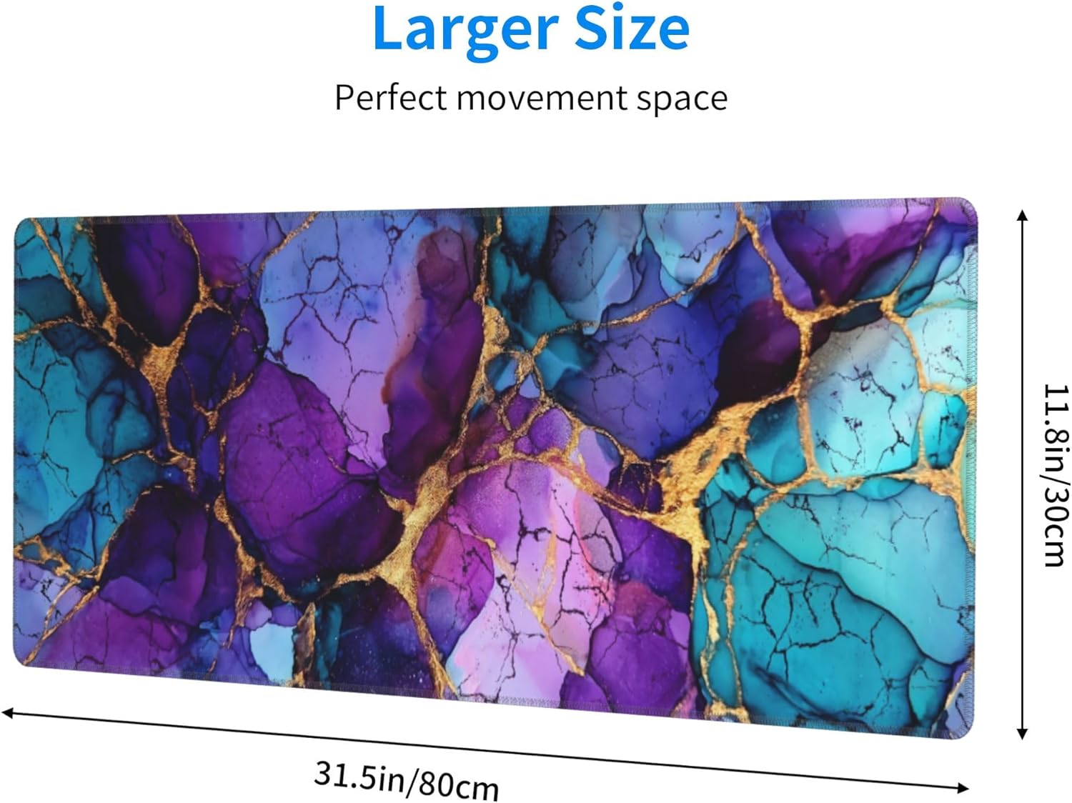 Marble-Themed Extended Gaming  - مراجعة Mousepad Xl Extended وسعره