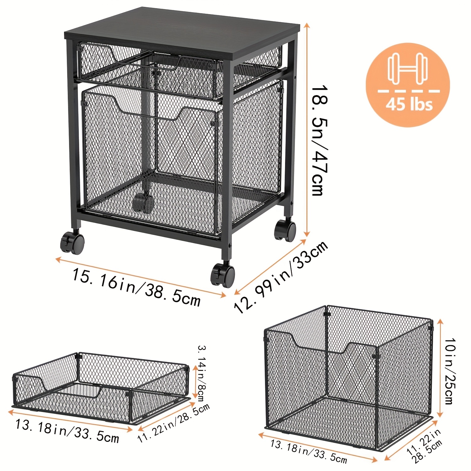 Rolling file cabinet cart, pri - مراجعة Rolling File Cart وسعره