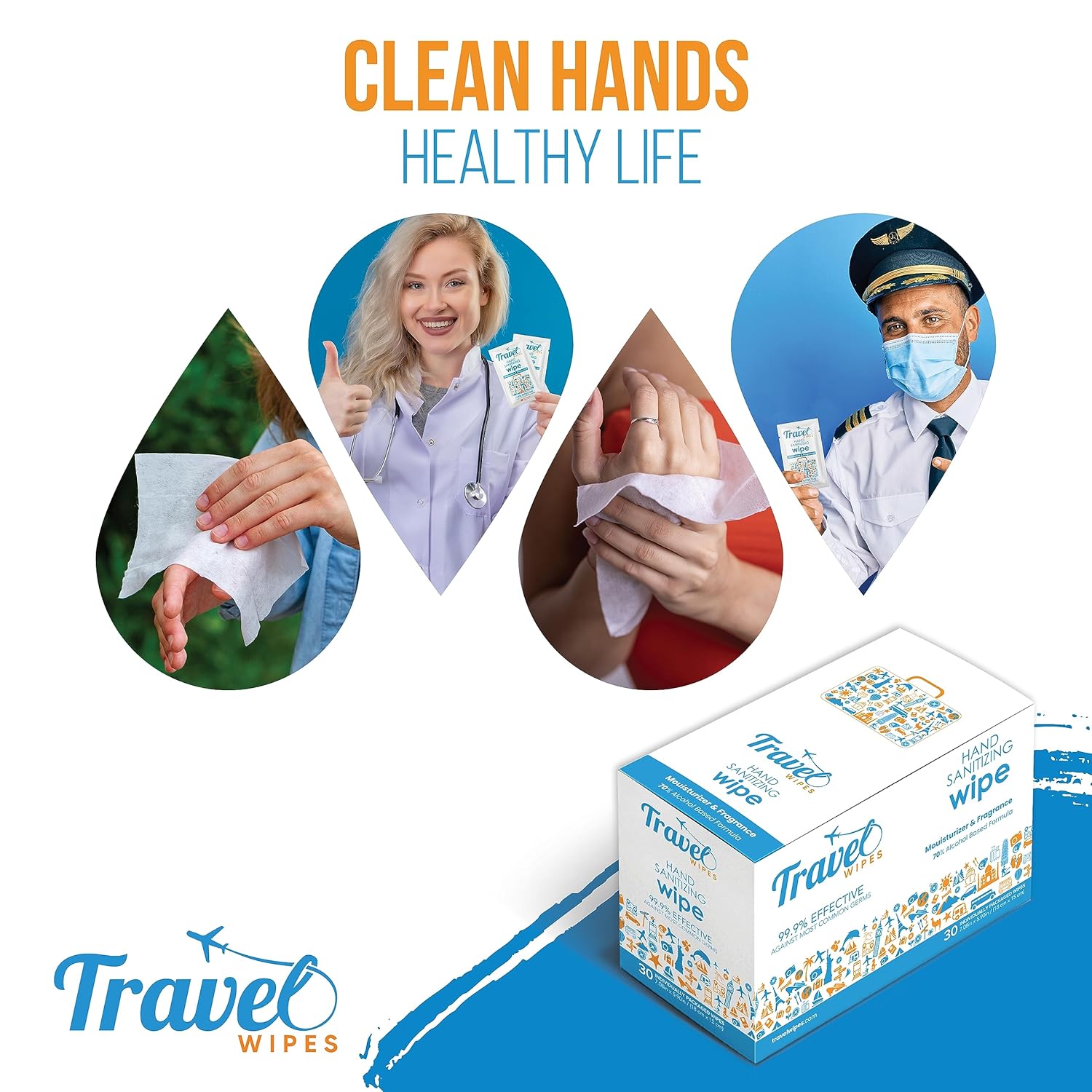 70% Alcohol Hand Wipes 30ct In - مراجعة Home Office Image وسعره