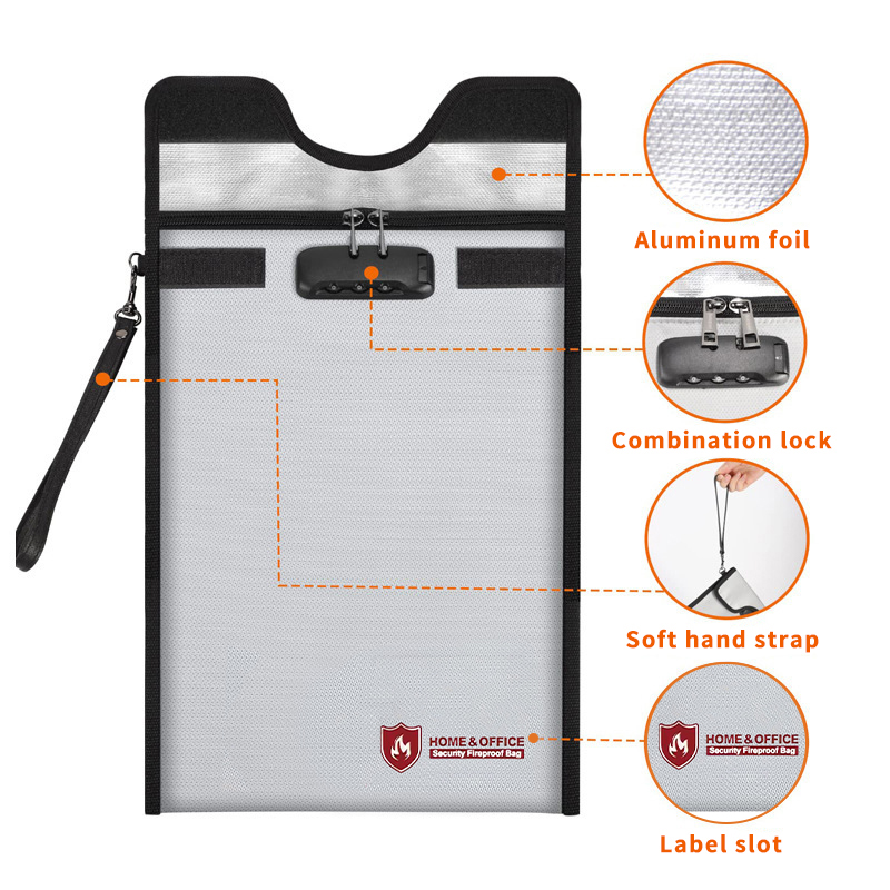 A4 Fireproof File Bag Waterpro - مراجعة Home Office Passport وسعره