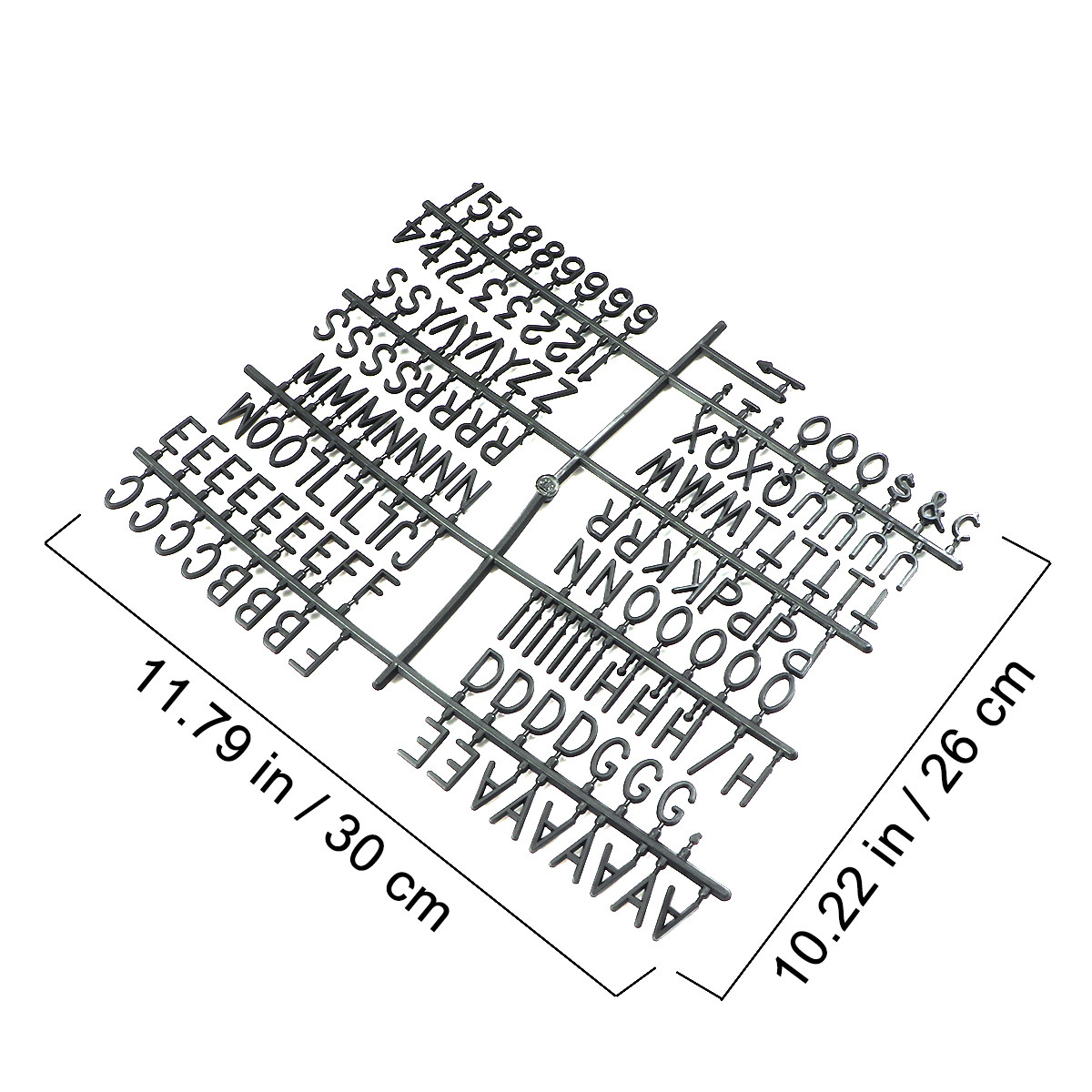 Plastic Letter Board Set Black - مراجعة Home Office Number وسعره