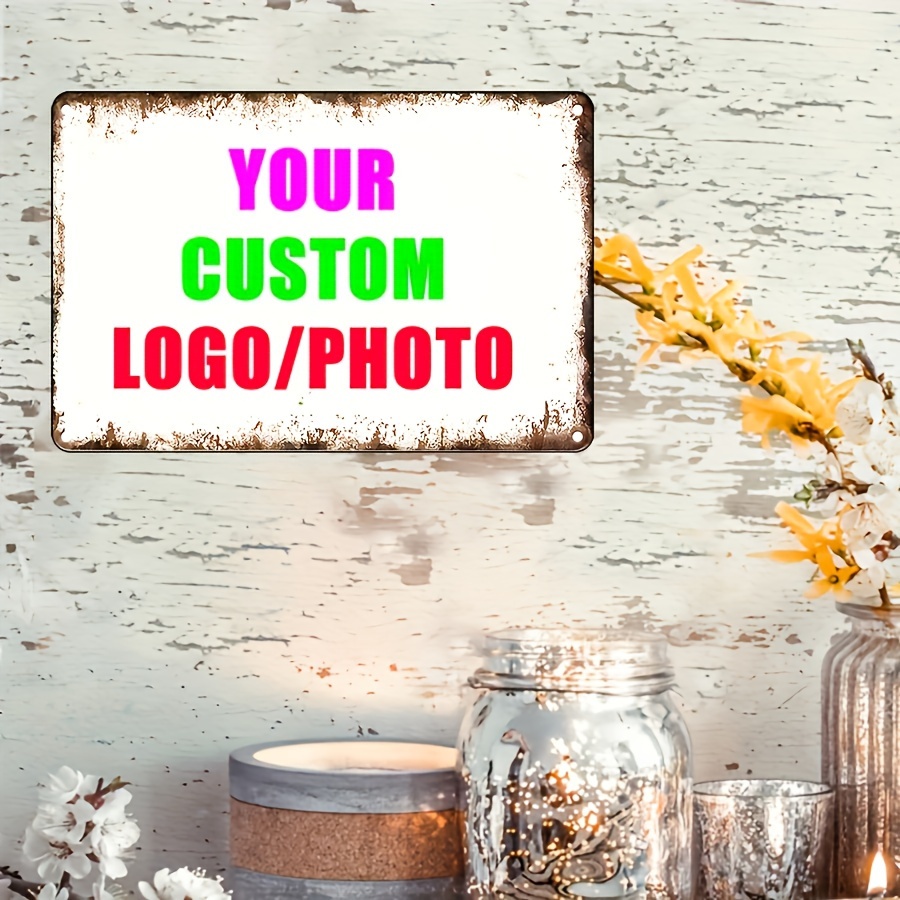 Customizable Tin Sign] Vintage - مراجعة Home Office Image وسعره