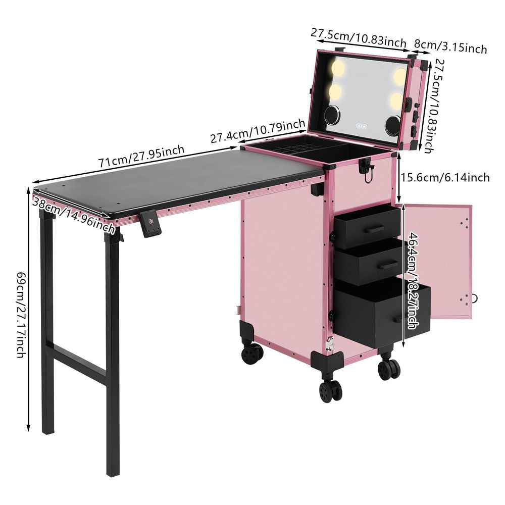 Drawers Rolling Makeup Train C - مراجعة Rolling File Cart وسعره