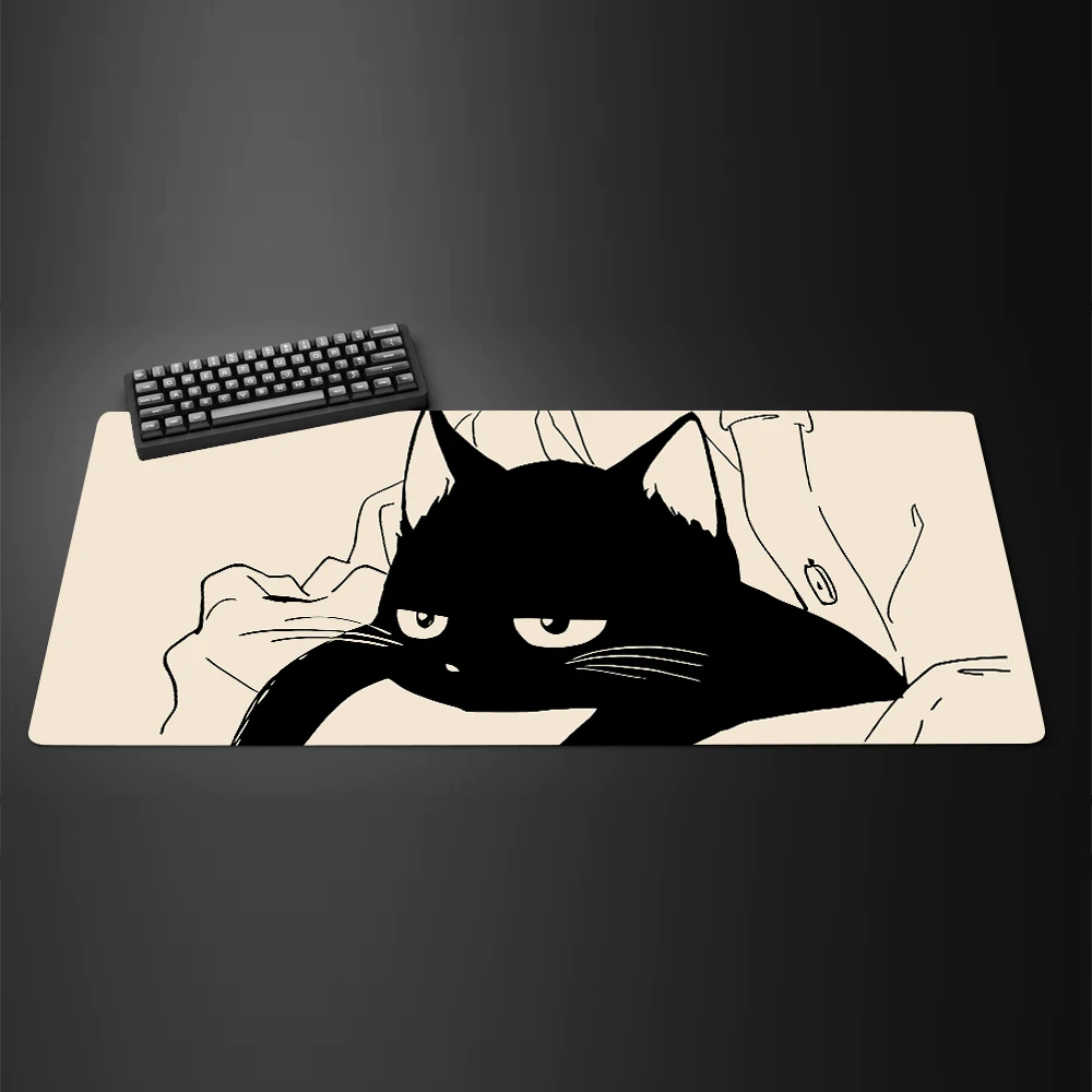 Black Ink Cat Anime Mouspad XL - مراجعة Mousepad Xl Extended وسعره