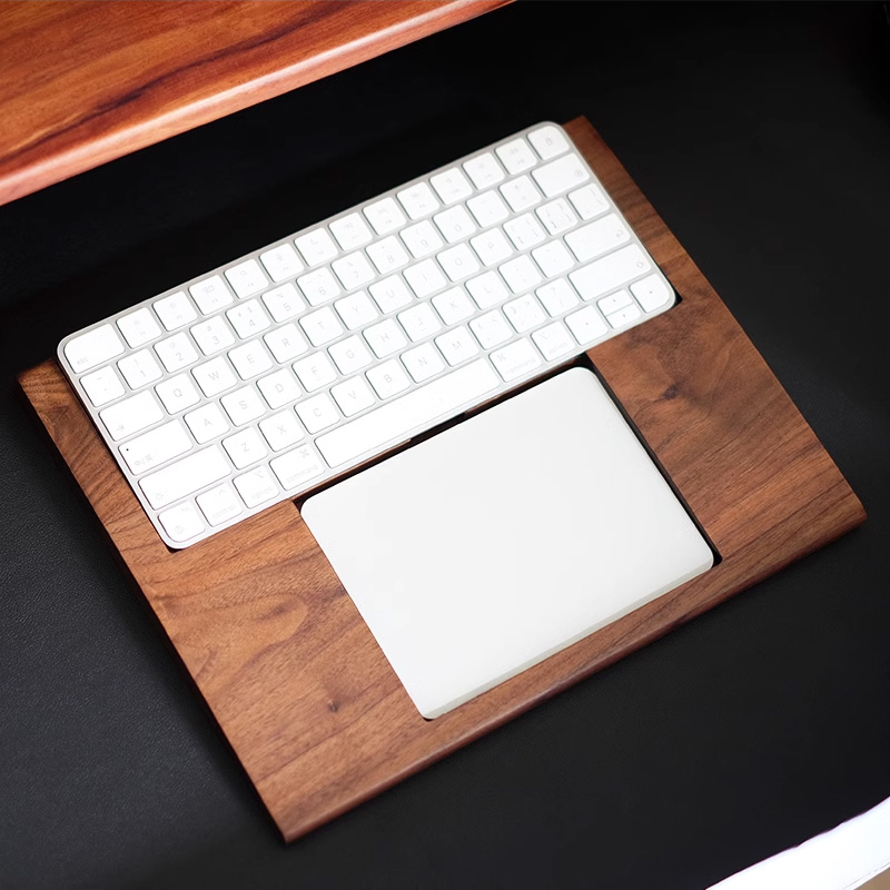 2 in 1 Walnut Solid Wooden Tra - مراجعة Wrist Rest Pad وسعره