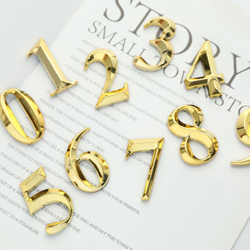 1PC Self Adhesive 3D Number St - مراجعة Home Office Number وسعره
