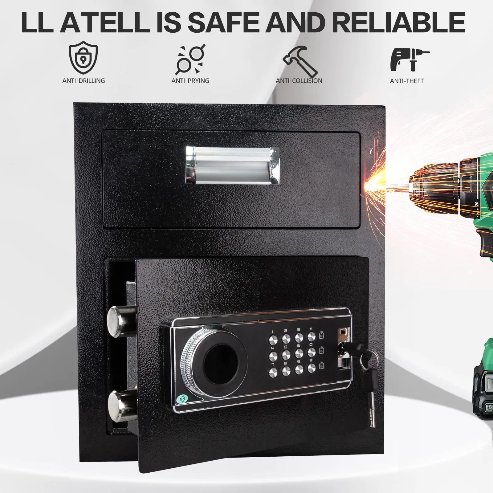 -Security Safe Box with Digita - مراجعة Home Office Passport وسعره