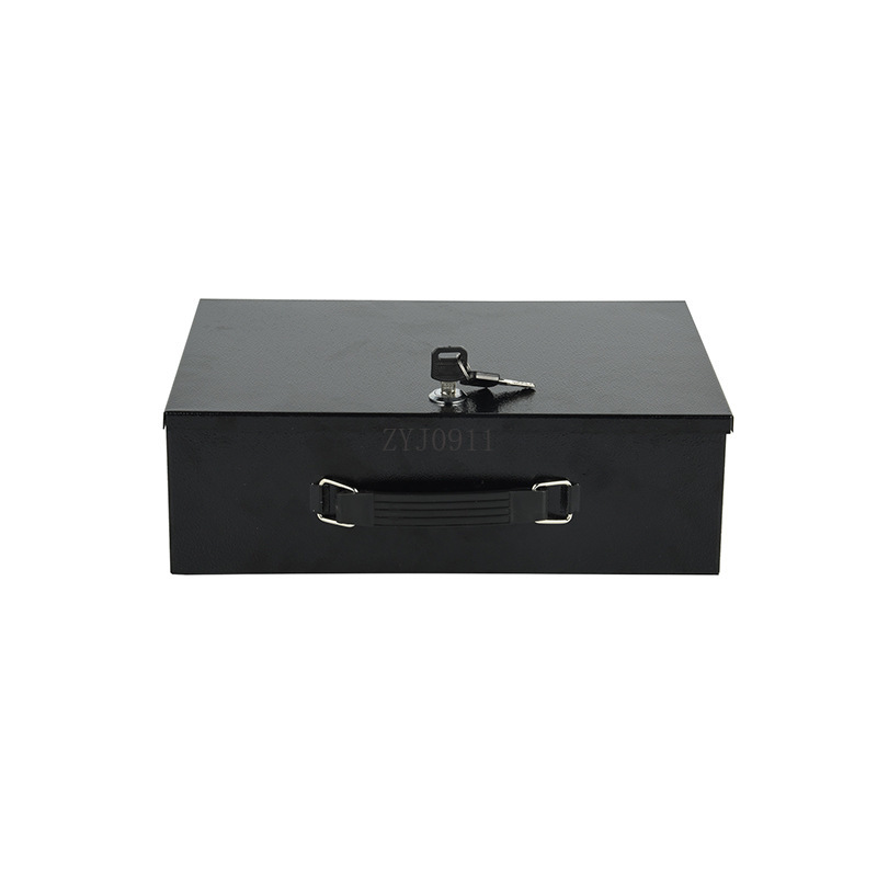 Locked iron box Cash box Docum - مراجعة Home Office Passport وسعره