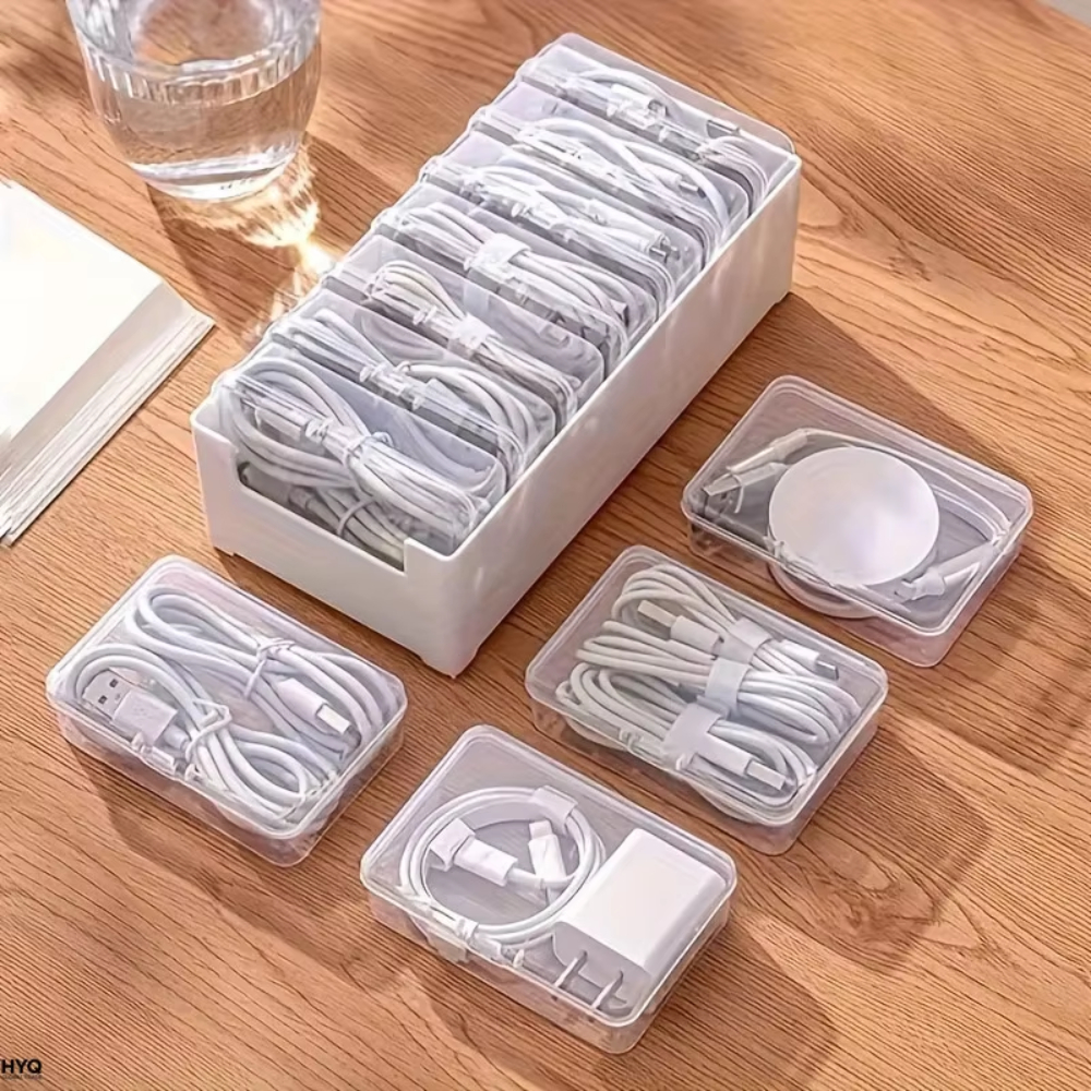 1PC Data Cable Storage Box wit - مراجعة Cable Management Box وسعره