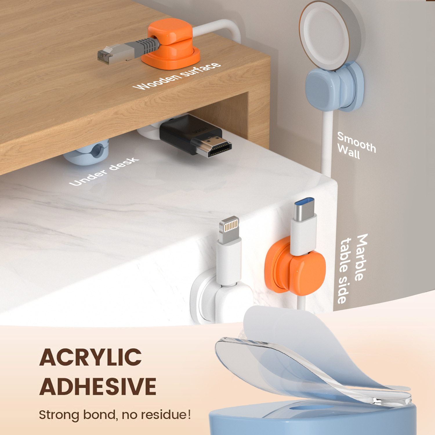 adhesive cable organizer Cable - مراجعة Cable Management Box وسعره