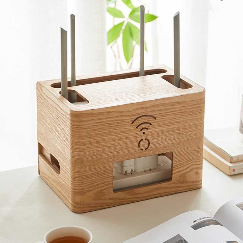 Upscale WiFi Router Storage Bo - مراجعة Cable Management Box وسعره