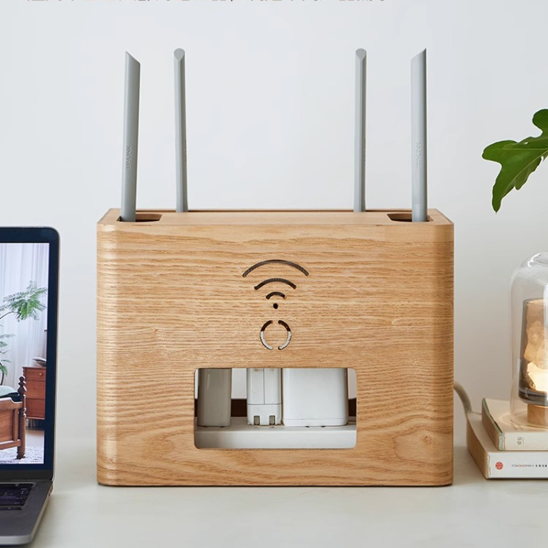 Upscale WiFi Router Storage Bo - مراجعة Cable Management Box وسعره